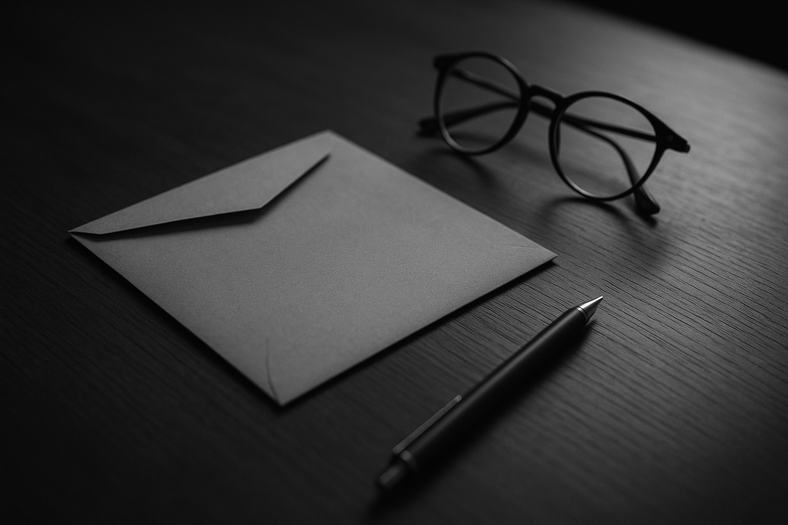 Enveloppe administrative et stylo sur une table, illustration de la contestation d'une contravention