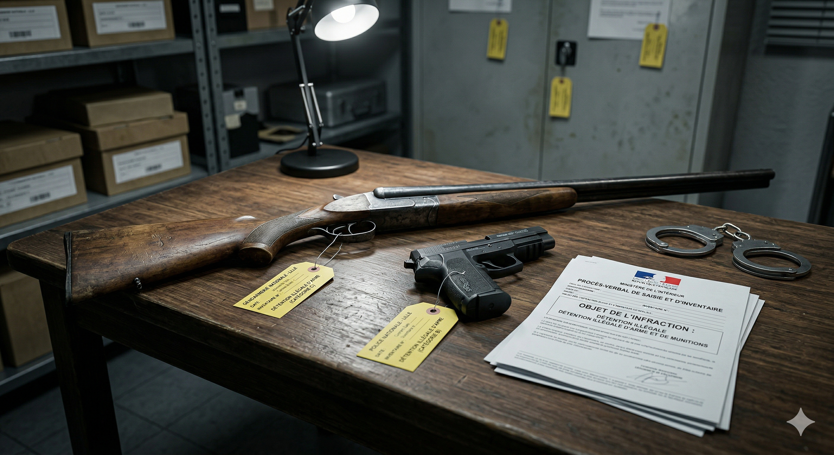 Détention illégale d'arme : quels sont les risques pénaux ?